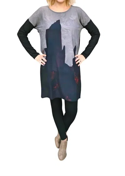 Isle By Melis Kozan Skinny Sleeve Dress In Vampire