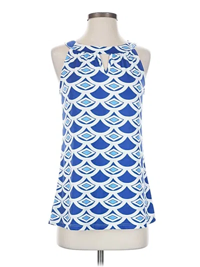 Pre-owned Isle By Melis Kozan Sleeveless Blouse In Blue