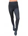 Isle By Melis Kozan Stripe Pull-on Ponte Pants In Charcoal/gray In Blue