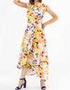 ISLE BY MELIS KOZAN TOKYO MAXI DRESS IN YELLOW FLORAL