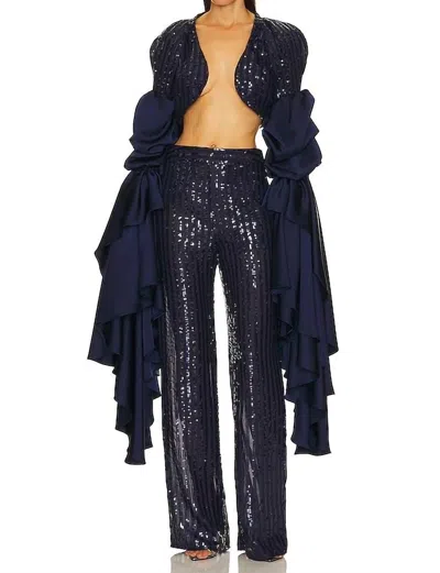 Isle City Lights Pant In Navy In Multi