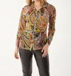 Isle Dali Blouse In La Dee Da In Multi