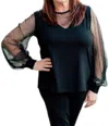 Isle Delta Top In Black In Black