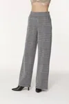Isle Soft Straight Leg Trouser In Multicolor In Black