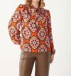Isle The Cinderella Blouse In Citrus In Orange
