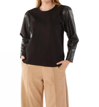 Isle The Morgan Top In Black In Brown