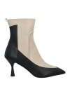 Islo Isabella Lorusso Woman Ankle Boots Beige Size 8 Soft Leather In Beige