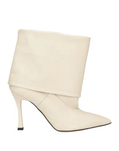 Islo Isabella Lorusso Woman Ankle Boots Beige Size 11 Soft Leather