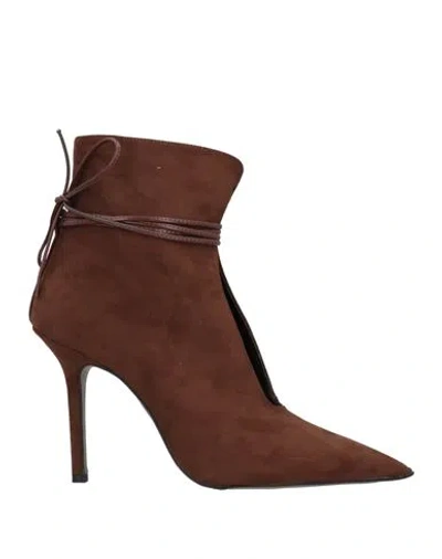 Islo Isabella Lorusso Woman Ankle Boots Brown Size 10 Textile Fibers