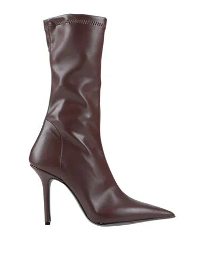 Islo Isabella Lorusso Woman Ankle Boots Dark Brown Size 11 Textile Fibers