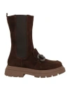 Islo Isabella Lorusso Woman Ankle Boots Dark Brown Size 7 Calfskin In Brown