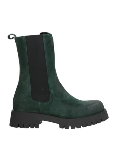 Islo Isabella Lorusso Woman Ankle Boots Green Size 8 Leather