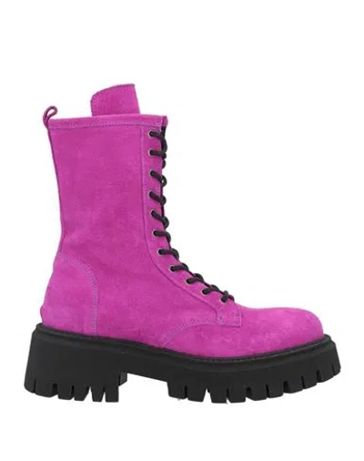 Islo Isabella Lorusso Woman Ankle Boots Mauve Size 11 Soft Leather In Purple