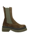Islo Isabella Lorusso Woman Ankle Boots Military Green Size 7 Leather