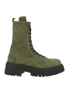 Islo Isabella Lorusso Woman Ankle Boots Military Green Size 11 Soft Leather In Green