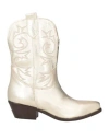 Islo Isabella Lorusso Woman Ankle Boots Platinum Size 10 Soft Leather In Grey