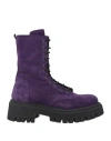 Islo Isabella Lorusso Woman Ankle Boots Purple Size 8 Leather