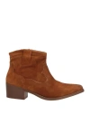 Islo Isabella Lorusso Woman Ankle Boots Tan Size 7 Leather