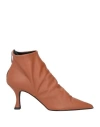 Islo Isabella Lorusso Woman Ankle Boots Tan Size 8 Soft Leather In Brown