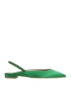 Islo Isabella Lorusso Woman Ballet Flats Green Size 7 Textile Fibers