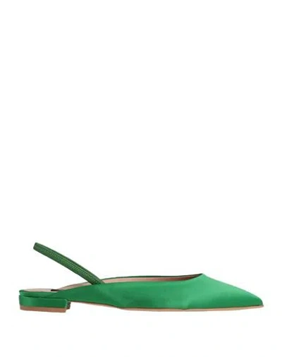 Islo Isabella Lorusso Woman Ballet Flats Green Size 7 Textile Fibers