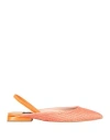 Islo Isabella Lorusso Woman Ballet Flats Orange Size 10 Synthetic Fibers In Orange