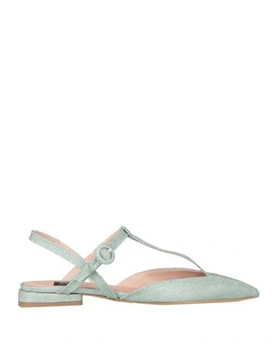Islo Isabella Lorusso Woman Ballet Flats Sage Green Size 11 Textile Fibers