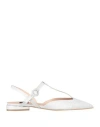 Islo Isabella Lorusso Woman Ballet Flats Silver Size 10 Textile Fibers In Silver