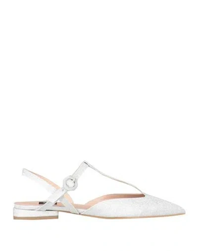 Islo Isabella Lorusso Woman Ballet Flats Silver Size 10 Textile Fibers