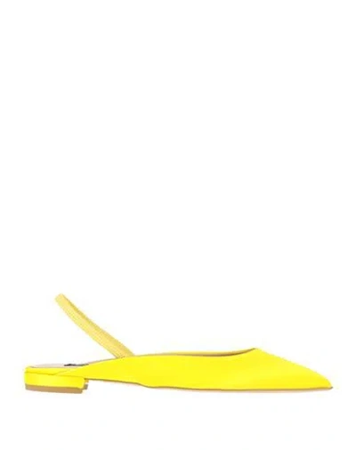 Islo Isabella Lorusso Woman Ballet Flats Yellow Size 8 Textile Fibers
