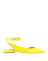 Islo Isabella Lorusso Woman Ballet Flats Yellow Size 11 Textile Fibers In Yellow
