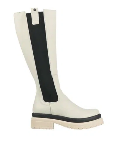 Islo Isabella Lorusso Woman Boot Beige Size 8 Calfskin In White