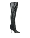 Islo Isabella Lorusso Woman Boot Black Size 10 Leather, Textile Fibers In Black