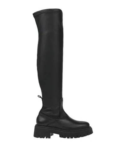 Islo Isabella Lorusso Woman Boot Black Size 8 Leather, Textile Fibers