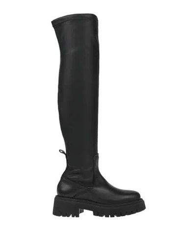Islo Isabella Lorusso Woman Boot Black Size 7 Leather, Textile Fibers