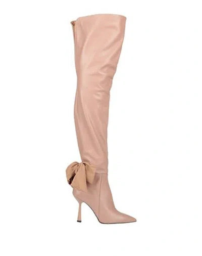 Islo Isabella Lorusso Woman Boot Blush Size 7 Leather, Textile Fibers