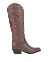 Islo Isabella Lorusso Woman Knee Boots Brown Size 9 Soft Leather In Brown