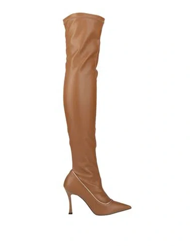 Islo Isabella Lorusso Woman Boot Camel Size 8 Leather In Beige