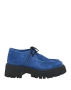 Islo Isabella Lorusso Woman Lace-up Shoes Blue Size 8 Leather In Blue