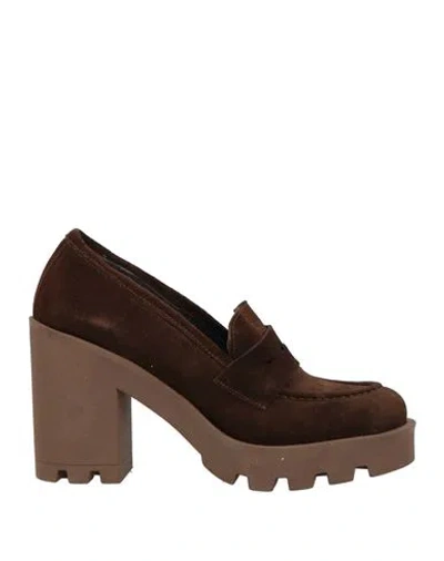 Islo Isabella Lorusso Woman Loafers Dark Brown Size 7 Textile Fibers