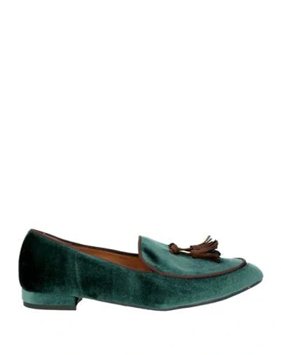 Islo Isabella Lorusso Woman Loafers Emerald Green Size 8 Textile Fibers