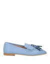 Islo Isabella Lorusso Woman Loafers Pastel Blue Size 10 Soft Leather In Blue