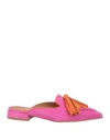 Islo Isabella Lorusso Woman Mules & Clogs Fuchsia Size 8 Leather In Pink