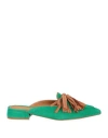 Islo Isabella Lorusso Woman Mules & Clogs Green Size 7 Leather