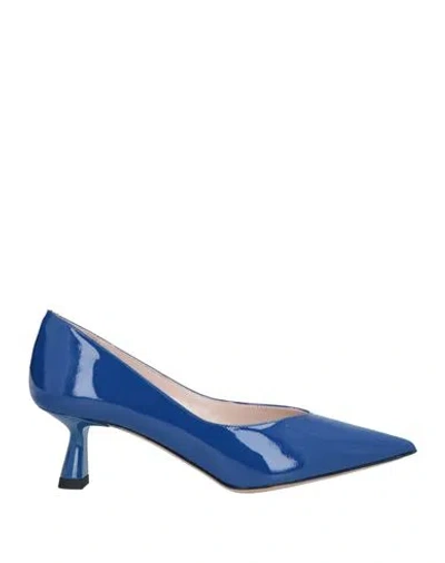 Islo Isabella Lorusso Woman Pumps Blue Size 11 Soft Leather