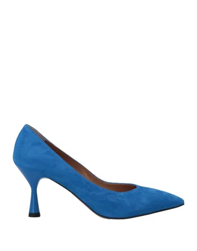 Islo Isabella Lorusso Woman Pumps Blue Size 8 Soft Leather