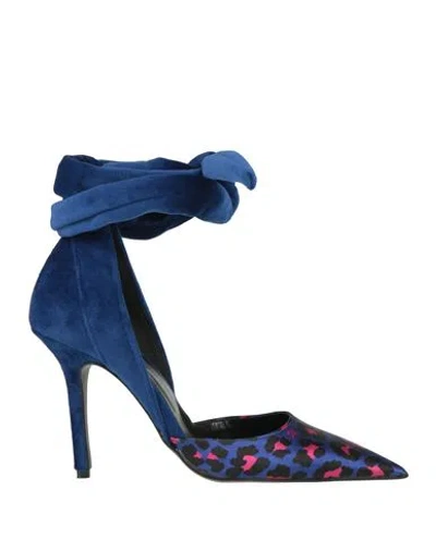 Islo Isabella Lorusso Woman Pumps Blue Size 8 Textile Fibers
