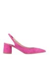 Islo Isabella Lorusso Woman Pumps Fuchsia Size 11 Leather In Pink