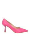 Islo Isabella Lorusso Woman Pumps Fuchsia Size 6 Soft Leather In Pink