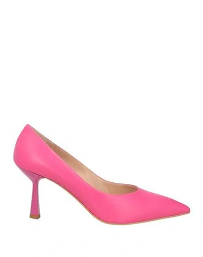 Islo Isabella Lorusso Woman Pumps Fuchsia Size 6 Soft Leather In Pink